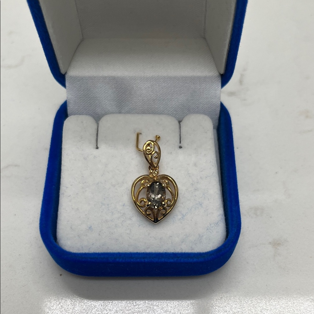 Tourmaline & Citrine Gold Pendant